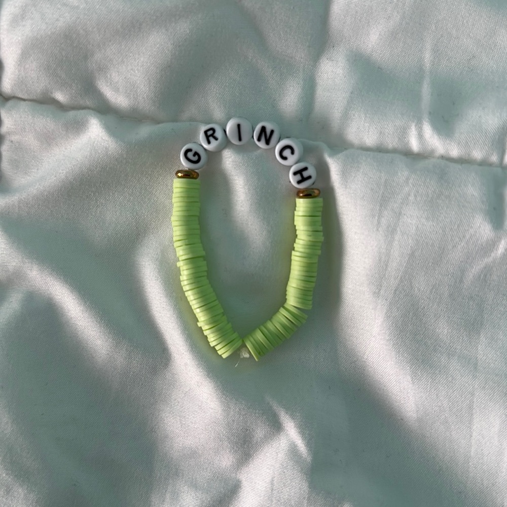 Grinch Christmas Bracelet